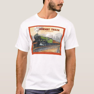 T-shirt La publicité vintage, ensembles de train de Hornby