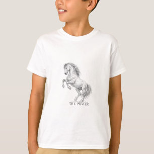 T-shirt La Puissance de l'Étalon Graphique de Cheval Maj