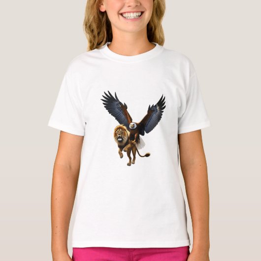 T-shirt la puissance d'un aigle (Devant)