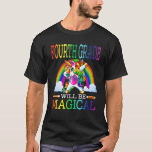 T-shirt La Quatrième Année Sera Magique Unicorne Premier J