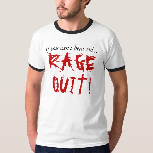 T-shirt La rage a stoppé la chemise (Devant)