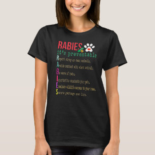 T-shirt La rage c'est évitable World Rabies Day Awareness