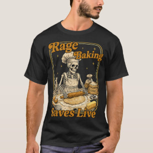 T-shirt La rage de la pâtisserie sauve la cuisine chaotiqu