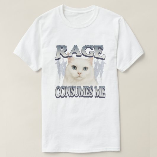 T-shirt la rage me consume (Design devant)