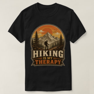 T-shirt La randonnée est ma thérapie Vintage Montagne Couc