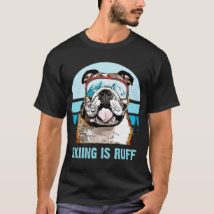 T-shirt La randonnée hivernale de Bulldog est un amant de