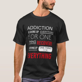 T-shirt La Récupération De La Toxicomanie Célèbre La Récup