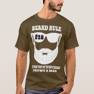 T-shirt La Règle 28 De La Barbe, Au Sommet De Chaque Barbe