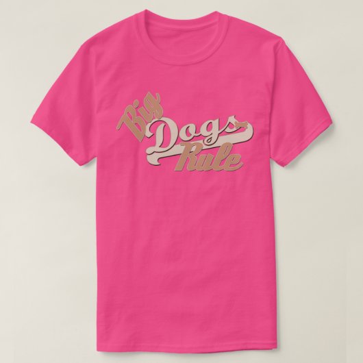 T-shirt La règle des grands chiens  (Design devant)