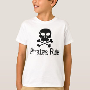 T-shirt La règle des pirates de la chemise pour enfants