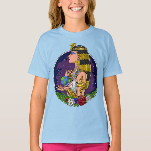T-shirt La reine égyptienne Cléopatra (Devant)