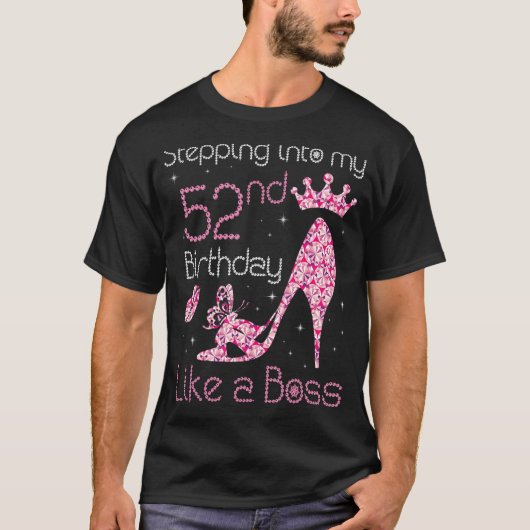 T-shirt La Reine Entrant Dans Mon 52e Anniversaire Comme U (Devant)
