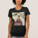 T-shirt La Reine française Marie Antoinette de lustre de<br><div class="desc">Faveurs vintages d'accessoires de mode de Marie Antoinette de boutique de lustre d'oiseau et de thé d'Antoinette de marie.</div>