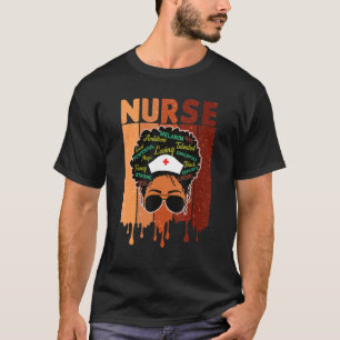 T-shirt La Reine noire africaine Melanin séchant Er Nurses