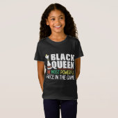 T-Shirt La Reine Noire le plus puissant échecs Africain Am (Devant entier)