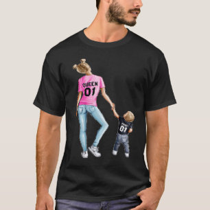 T-shirt La Reine tient les mains de Prince Maman La vie La