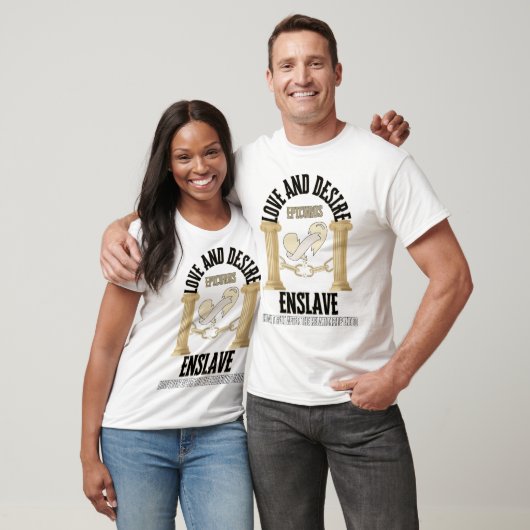 T-shirt La relation a pris fin Citation Funny-Epicurus (Unisexe)