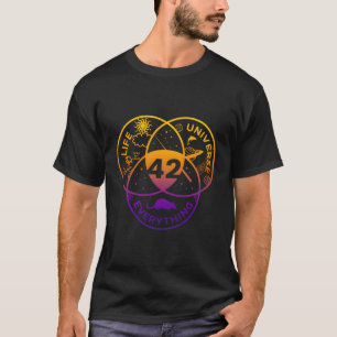 T-shirt La Réponse À L'Univers De Vie Et Tout