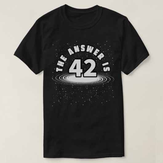 T-shirt La Réponse Est 42 Space Galaxy (Design devant)
