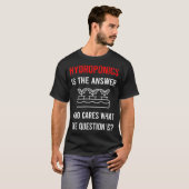 T-shirt La réponse Hydroponique Hydroponique (Devant entier)