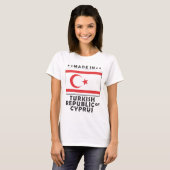 T-shirt La république de Chypre turque faite (Devant entier)