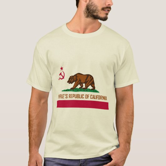 T-shirt La République populaire de la Californie (Devant)