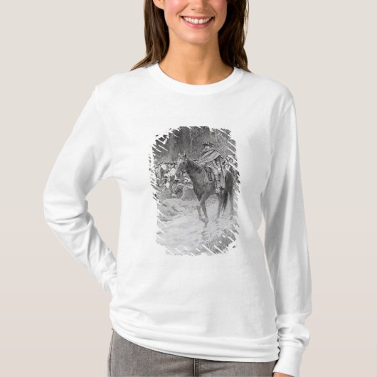 T-shirt La retraite de Washington de grands prés (Devant)