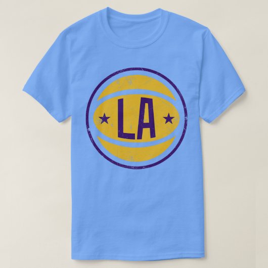 T-shirt LA Retro Ball Black (Design devant)