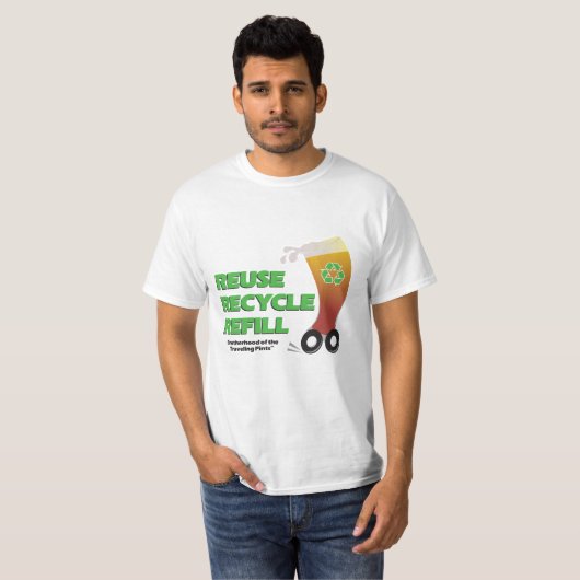 T-shirt La réutilisation, réutilisent, remplissent le (Devant entier)