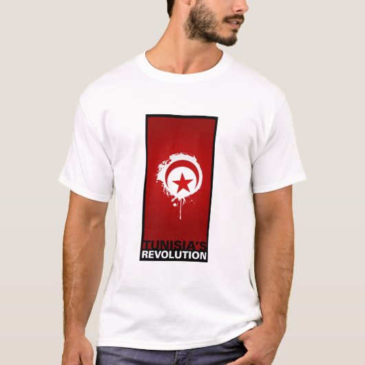 T-shirt La "révolution de la Tunisie " (Devant)