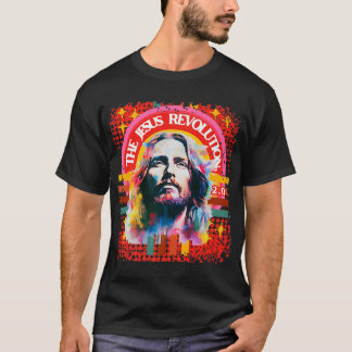 T-shirt La Révolution Jésus 2.0 Chrétien psychédélique