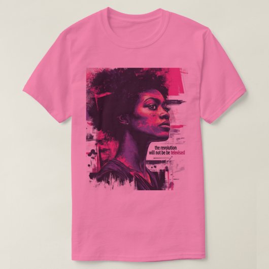 T-shirt La Révolution Ne Sera Pas Télévisée (Design devant)