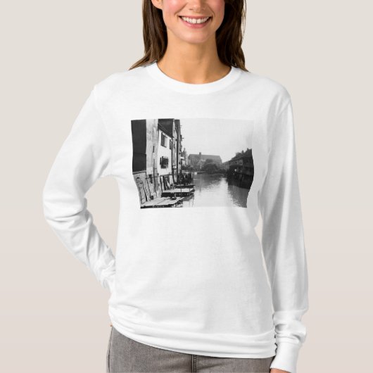 T-shirt La rivière Gera à Erfurt, Thiringia, c.1910 (Devant)