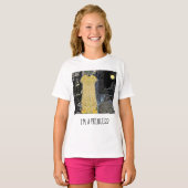T-shirt La robe d'or "Je suis une princesse" Ruffle T (Devant entier)