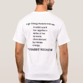 T-shirt La rockstar du lapin (Dos)