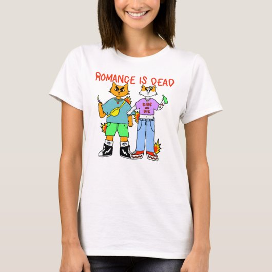 T-shirt La romance est morte (Devant)