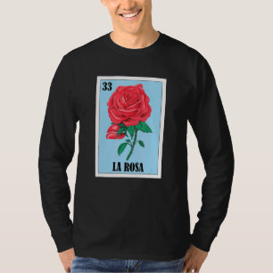 T-shirt La Rosa Mexicaine Loterie Bingo Card Jeu