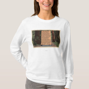 T-shirt La route de séquoia, poème par Strauss