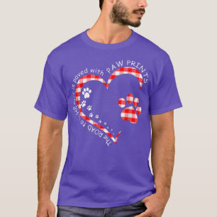T-shirt La Route Vers Mon Coeur Est Pavée D'Empreintes de 