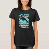 T-shirt La Route Vers Mon Coeur Manatee Baisers Chubby Man (Devant)