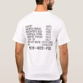 T-shirt La routine du parc de repérage de vieille école (Dos)