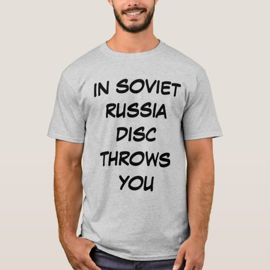 T-shirt La Russie soviétique - le disque vous jette (Devant)
