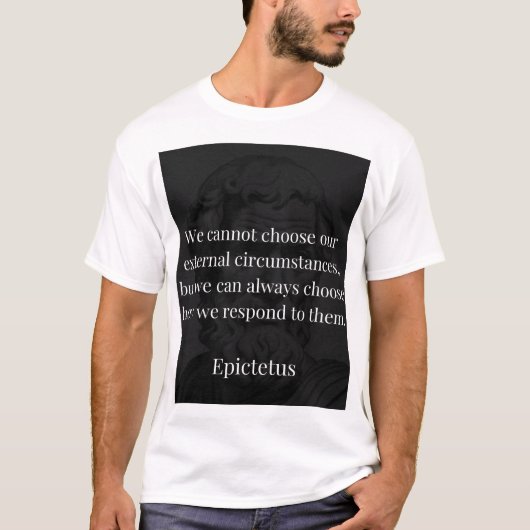 T-shirt La sagesse d'Epictetus : l'autonomisation par la r (Devant)