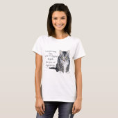 T-shirt La sagesse des chats - dans les temps anciens, les (Devant entier)