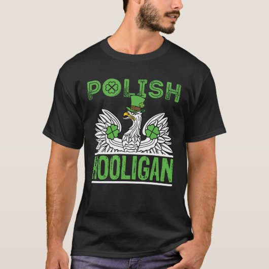 T-shirt La Saint Patrick de Hooligan polonais (Devant)