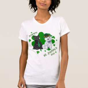 T-shirt La Saint-Patrick de West Highland et Scottish Terr