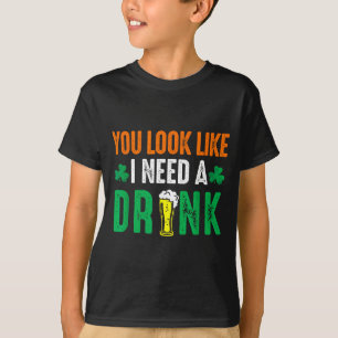 T-shirt la Saint-Patrick ressemble à besoin d'une bière