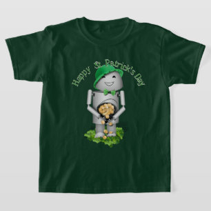T-shirt La Saint-Patrick Robo-x9 Avec Pot d'Or