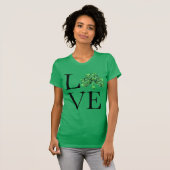 T-shirt La Saint-Patrick | Trèfles verts (Devant entier)