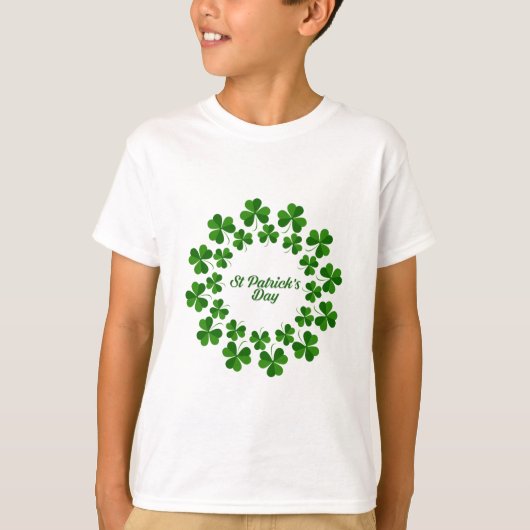 T-shirt La Saint-Patrick Vert Trèfle (Devant)